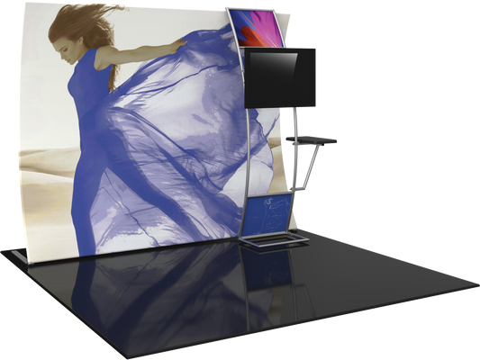 Formulate Master 10ft VC9 Vertical Curve Fabric Backwall