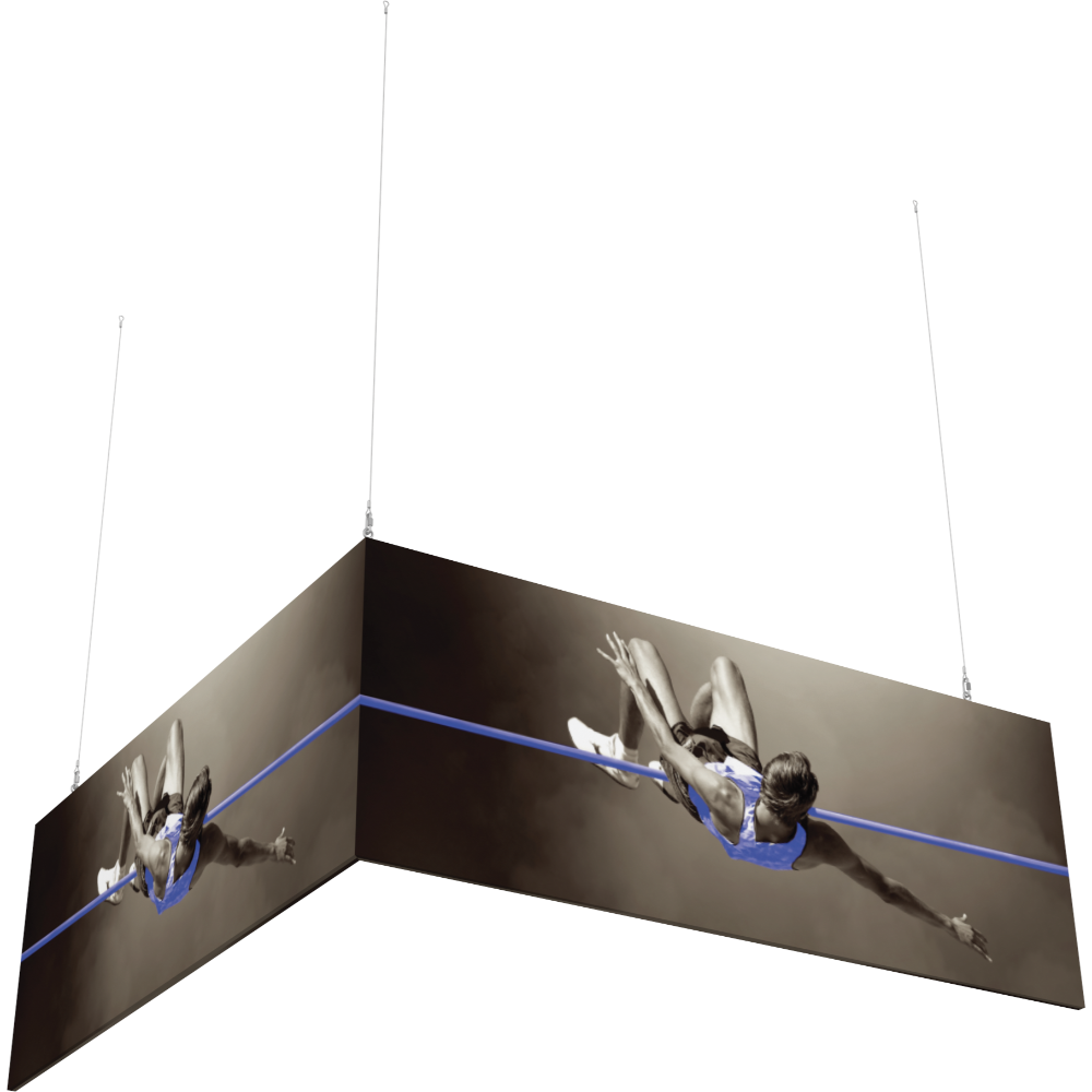 8ft x 8ft x 3ft L-Shaped Hanging Structure