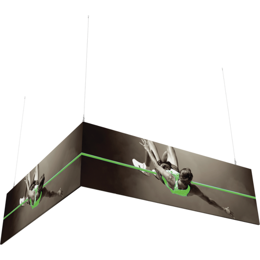10ft x 10ft x 3ft L-Shaped Hanging Structure