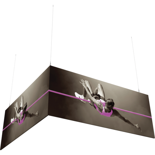 10ft x 10ft x 4ft L-Shaped Hanging Structure