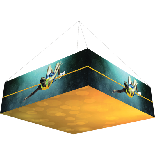 10Ft x 3Ft Backlit Square Hanging Structure