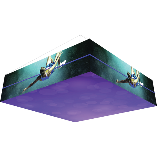 12Ft x 3Ft Backlit Square Hanging Structure