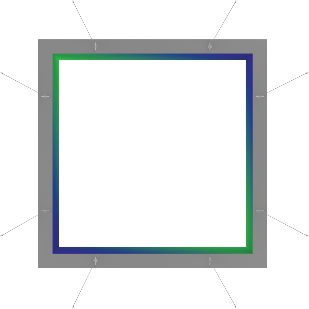 Blaze Light Box - Hanging Square 0802