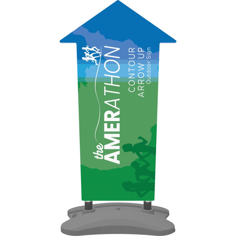Contour Outdoor Sign Arrow Up - Water Base