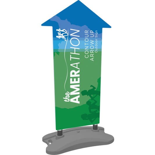 Contour Outdoor Sign Arrow Up - Water Base