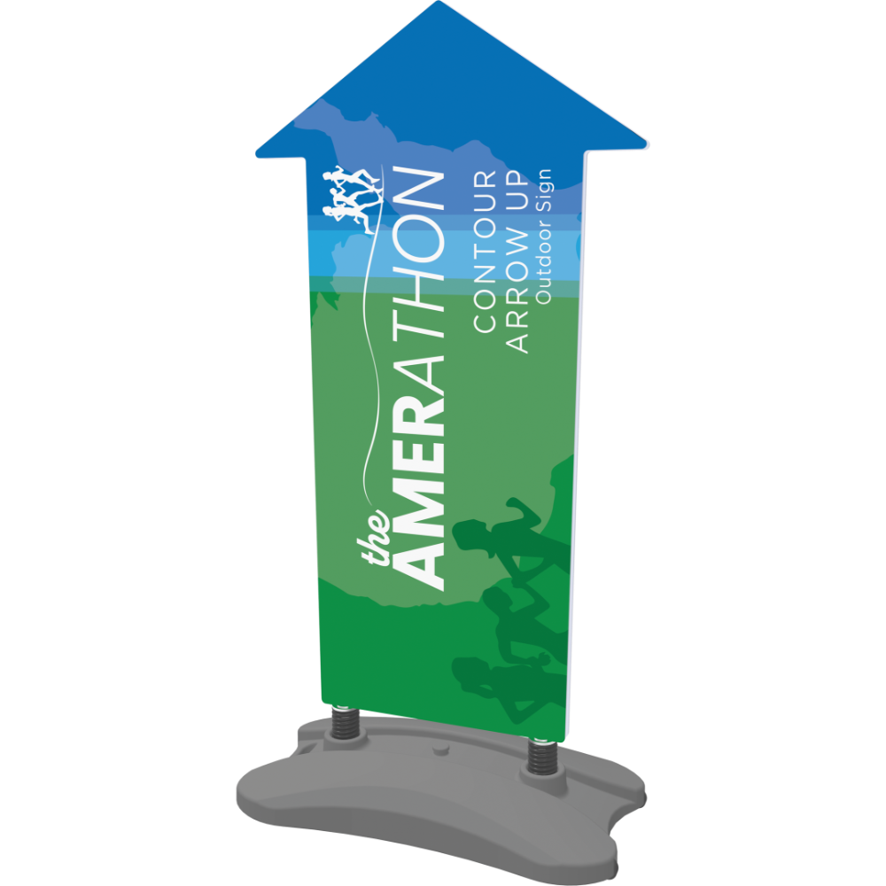 Contour Outdoor Sign Arrow Up - Water Base