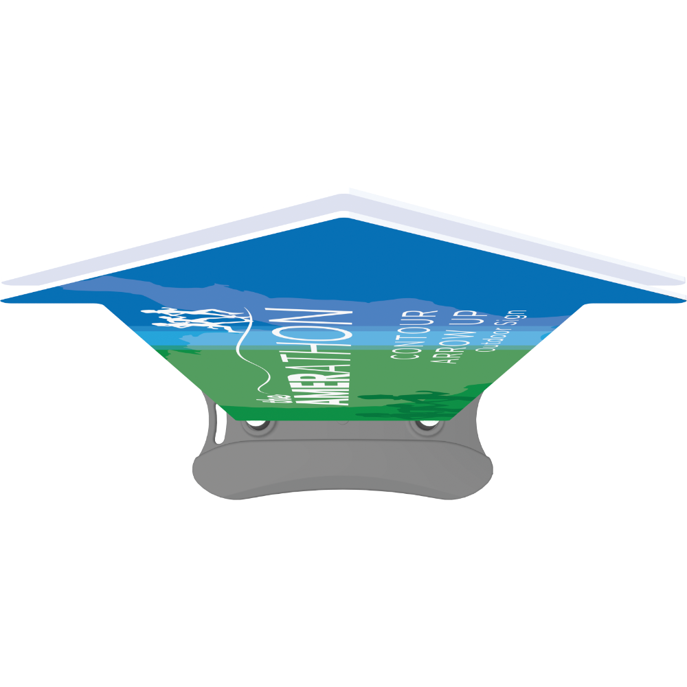 Contour Outdoor Sign Arrow Up - Water Base