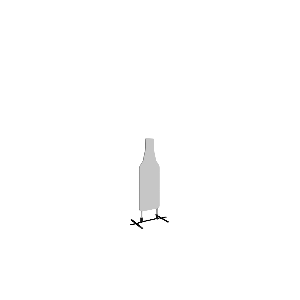 Contour Outdoor Sign Bottle - Plate Base