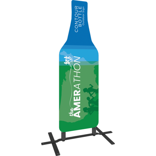 Contour Outdoor Sign Bottle - Plate Base