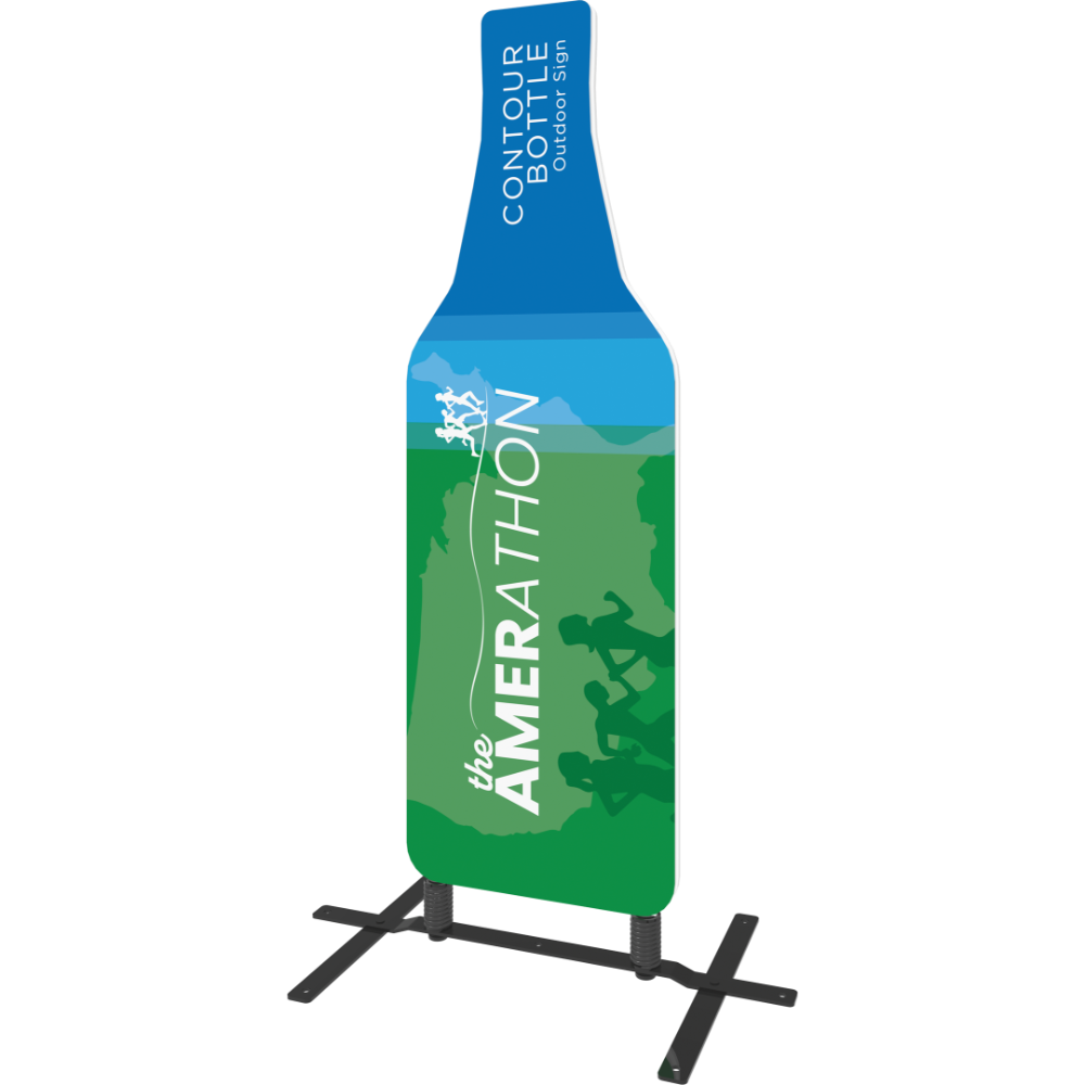 Contour Outdoor Sign Bottle - Plate Base