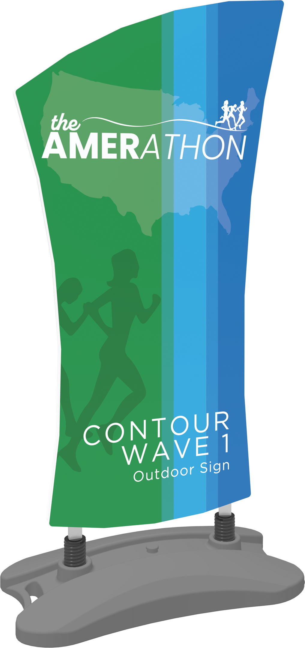 Contour Outdoor Sign Wave 1 - Water Base