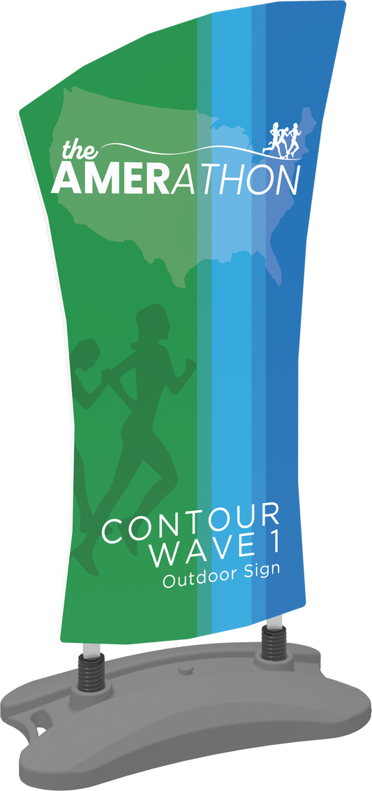 Contour Outdoor Sign Wave 1 - Water Base