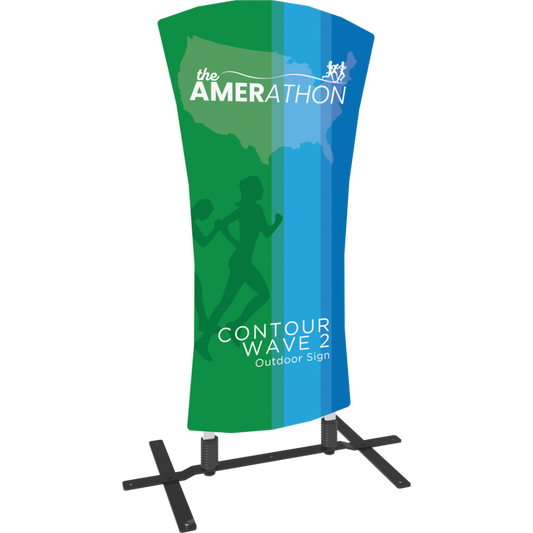 Contour Outdoor Sign Wave 2 - Plate Base