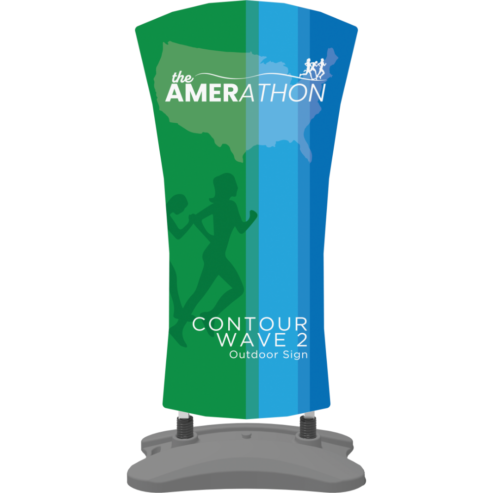 Contour Outdoor Sign Wave 2 - Water Base