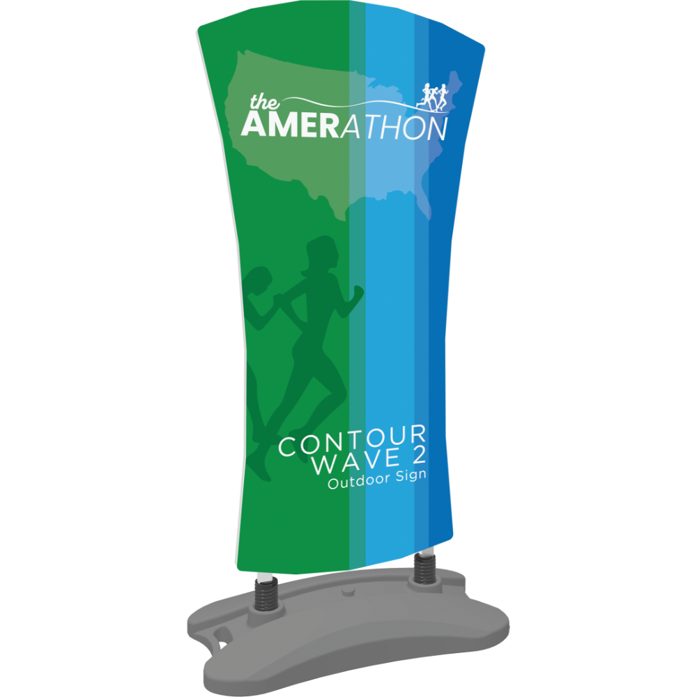 Contour Outdoor Sign Wave 2 - Water Base