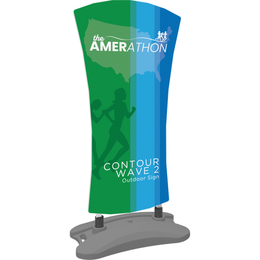 Contour Outdoor Sign Wave 2 - Water Base