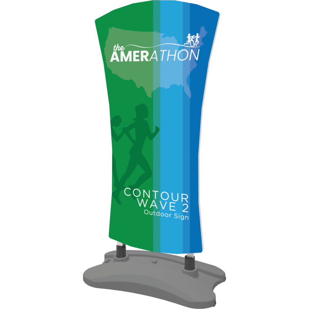 Contour Outdoor Sign Wave 2 - Water Base