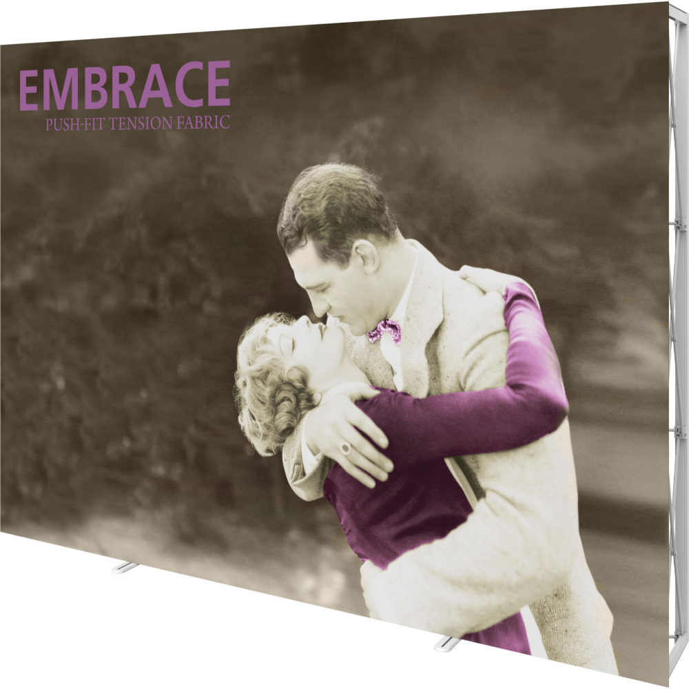 Embrace 10ft Full Height Push-Fit Tension Fabric Display