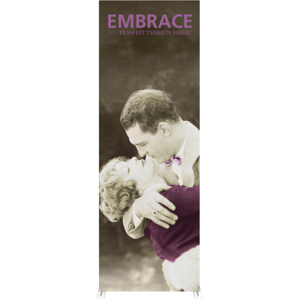 Embrace 2.5ft Full Height Push-Fit Tension Fabric Display