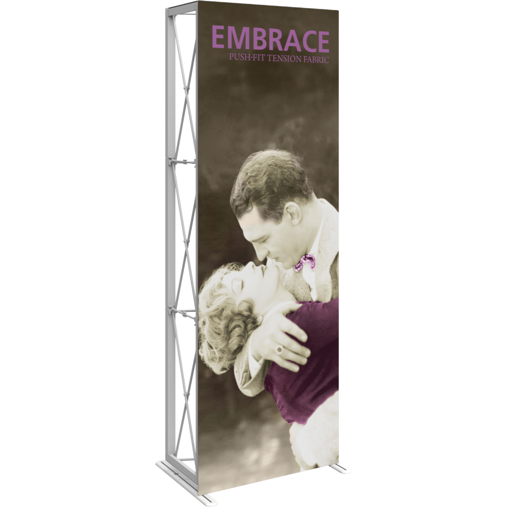 Embrace 2.5ft Full Height Push-Fit Tension Fabric Display