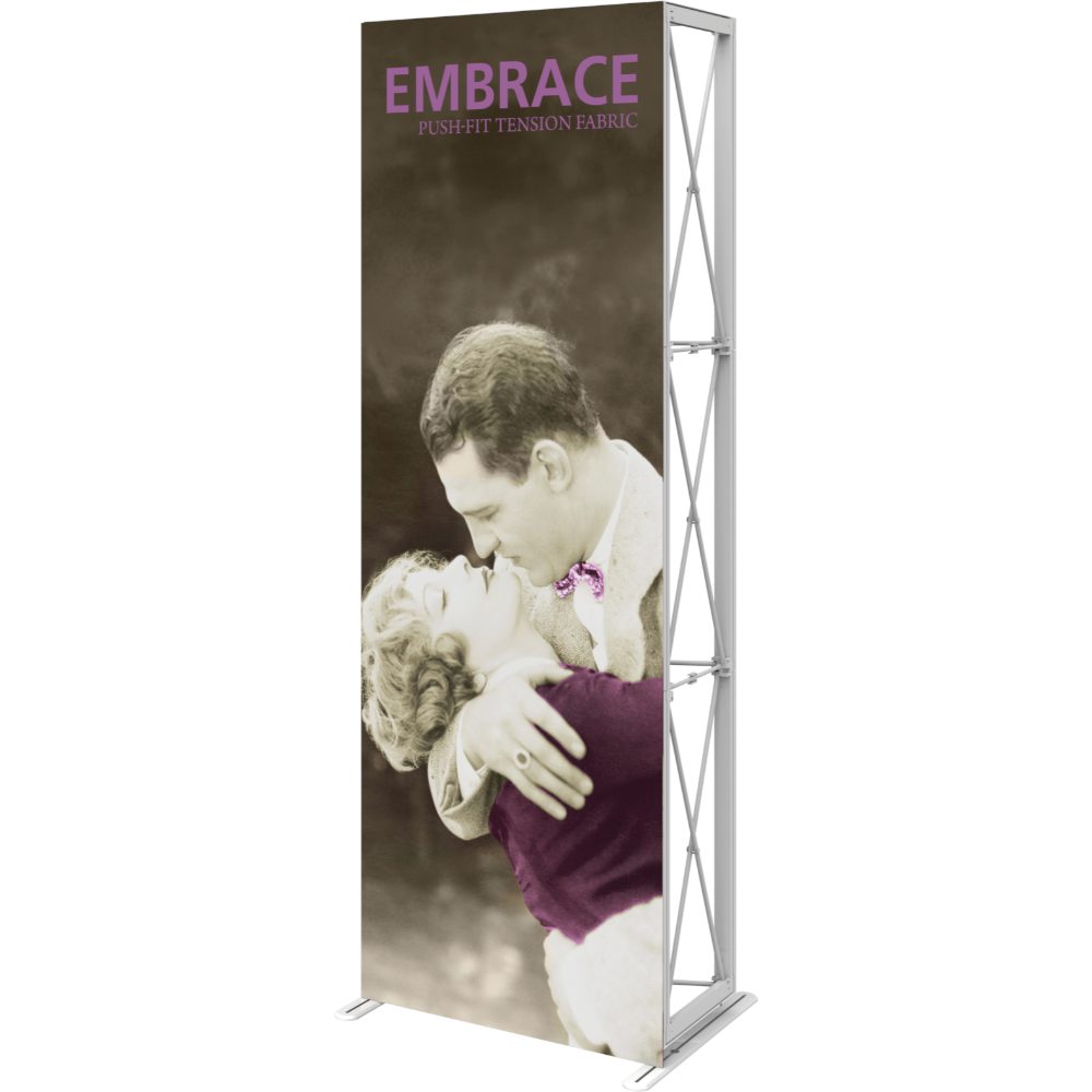 Embrace 2.5ft Full Height Push-Fit Tension Fabric Display
