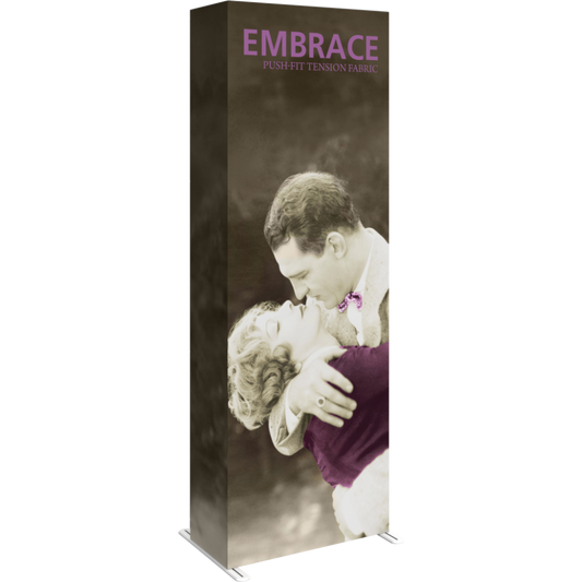 Embrace 2.5ft Full Height Push-Fit Tension Fabric Display