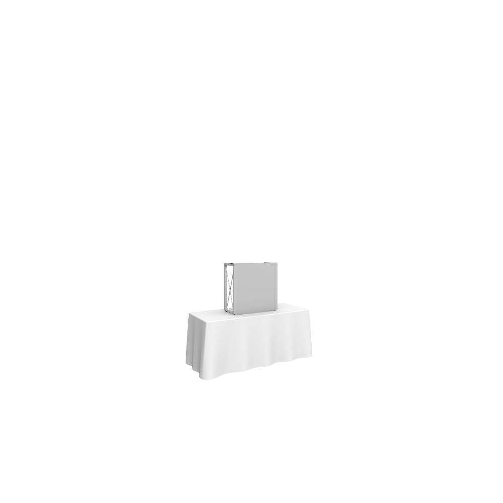 Embrace 2.5ft Square Tabletop Push-Fit Tension Fabric Display