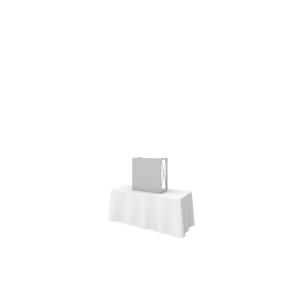 Embrace 2.5ft Square Tabletop Push-Fit Tension Fabric Display