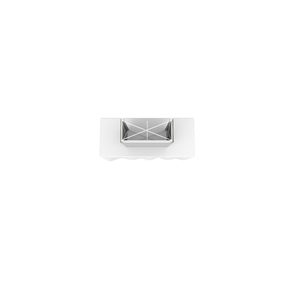 Embrace 2.5ft Square Tabletop Push-Fit Tension Fabric Display