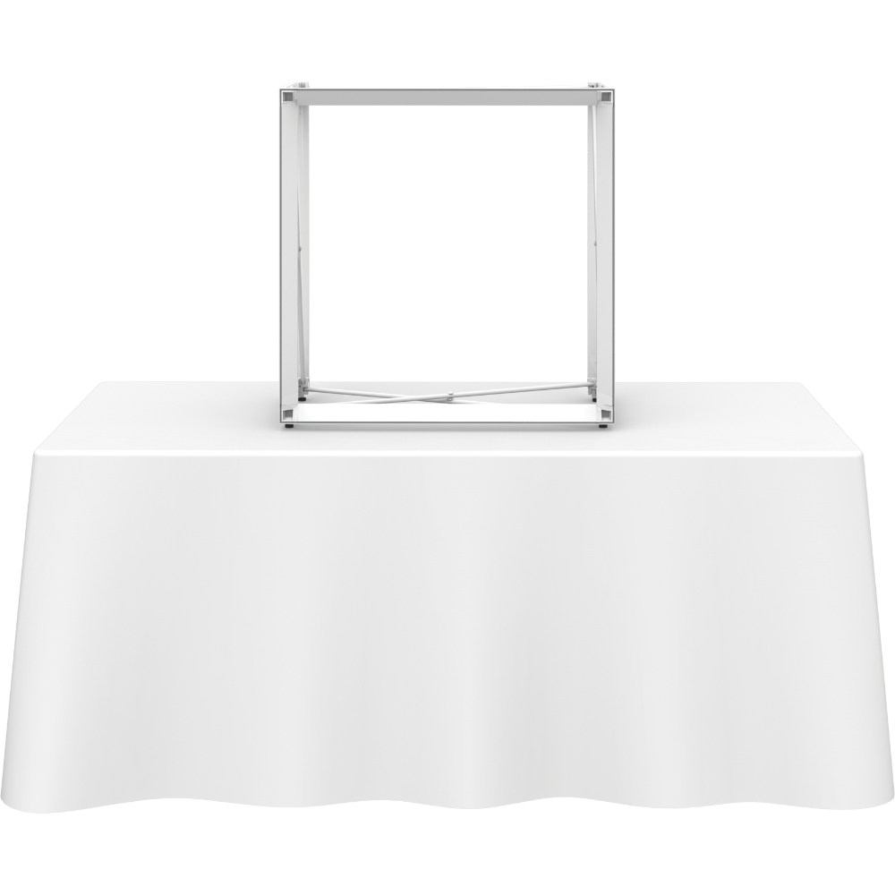 Embrace 2.5ft Square Tabletop Push-Fit Tension Fabric Display