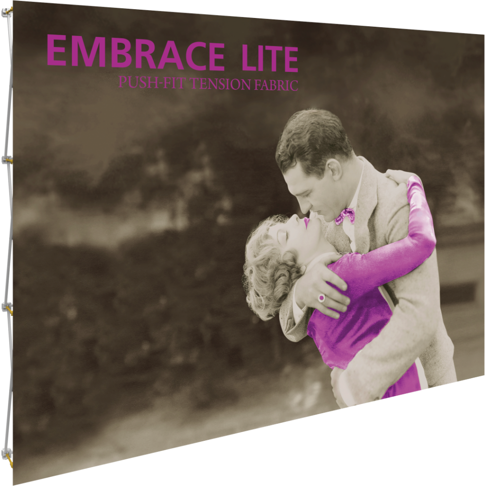 Embrace Lite 10ft Full Height Push-Fit Tension Fabric Display