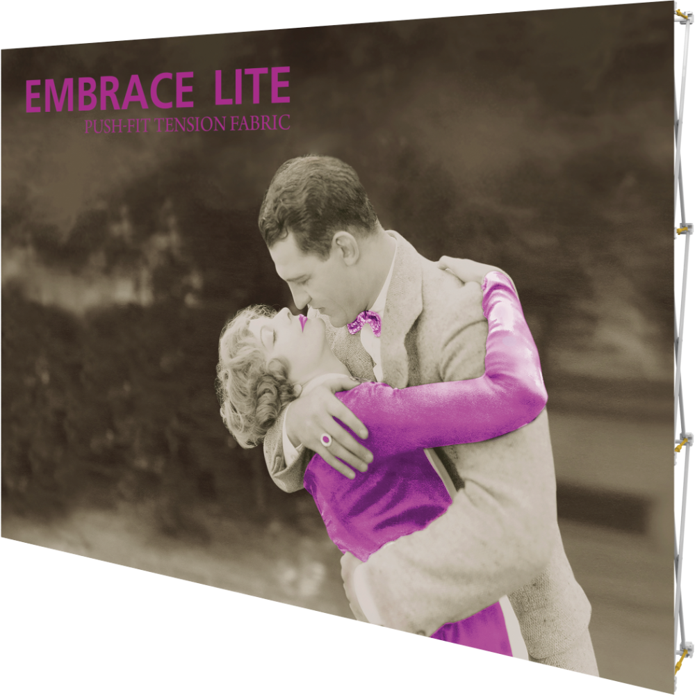 Embrace Lite 10ft Full Height Push-Fit Tension Fabric Display
