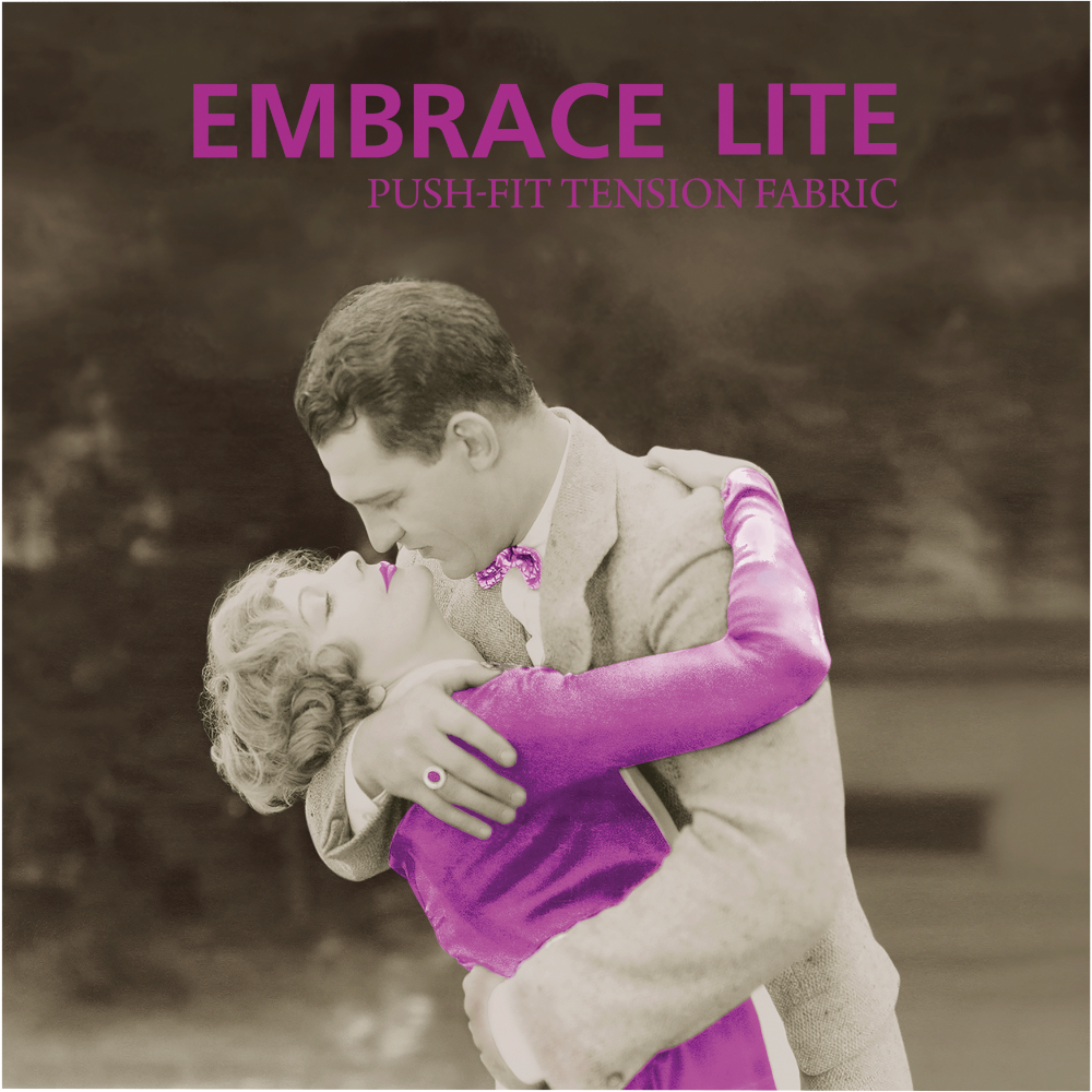Embrace Lite 7.5ft Full Height Push-Fit Tension Fabric Display