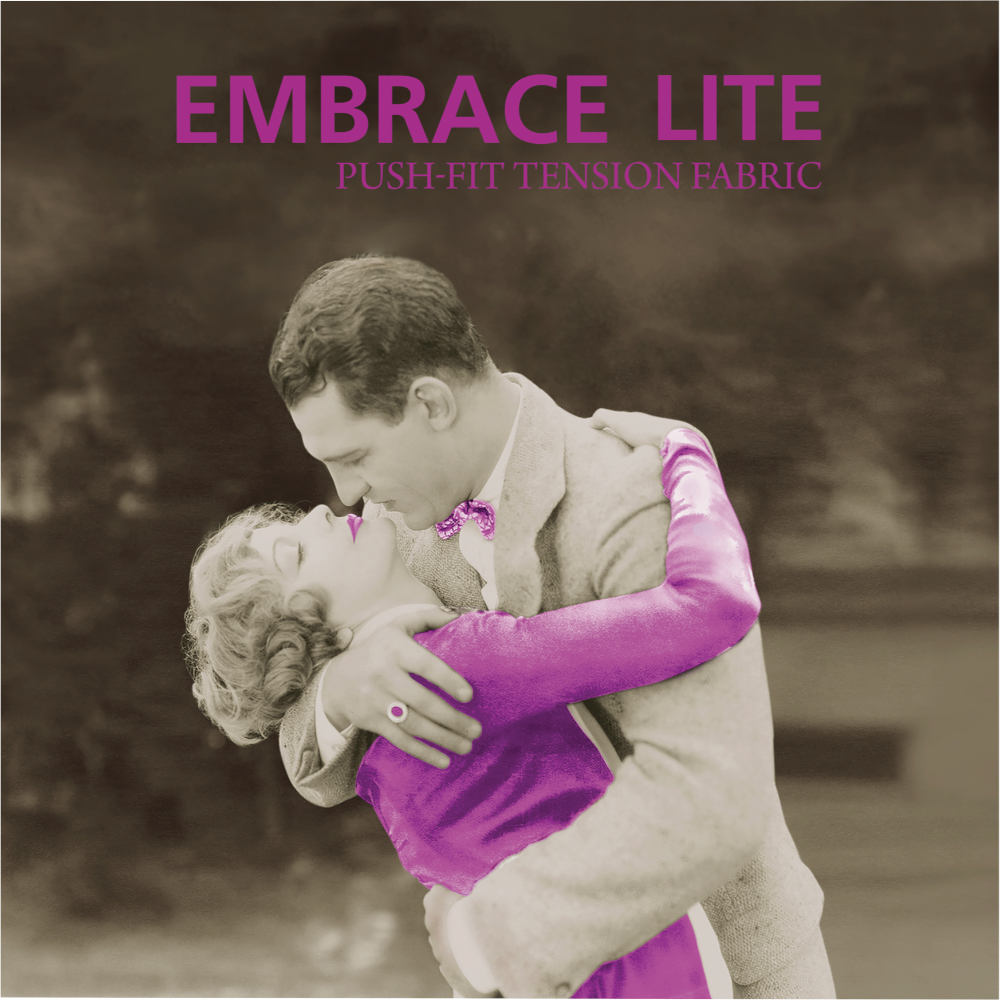 Embrace Lite 7.5ft Full Height Push-Fit Tension Fabric Display