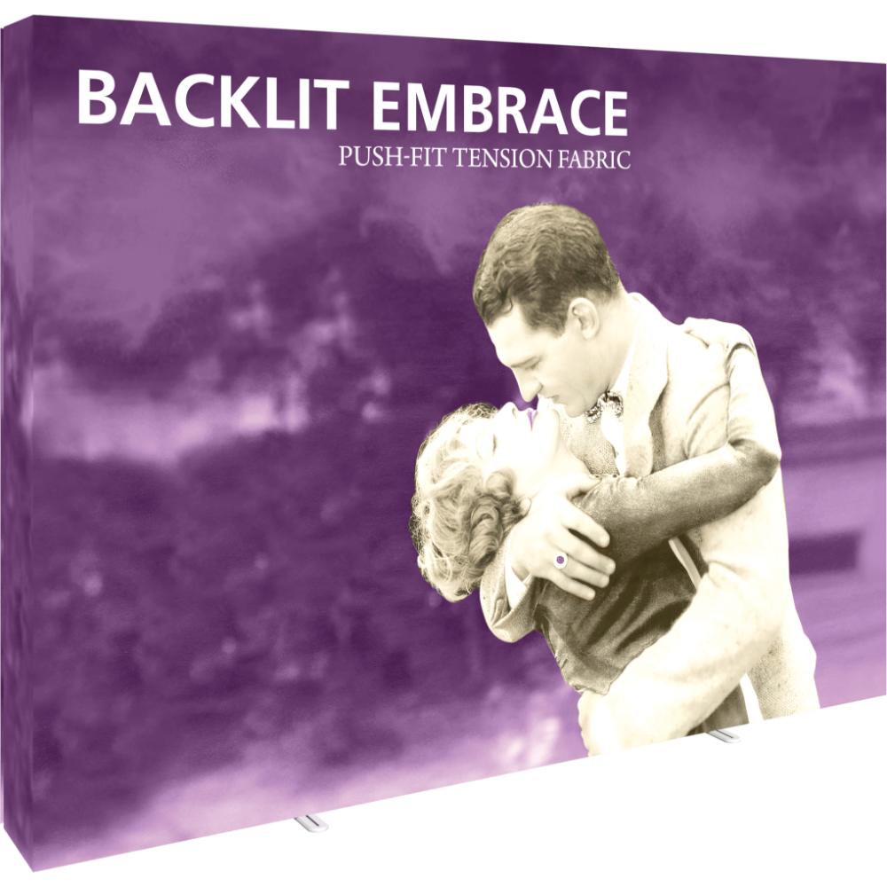 Embrace 10ft Backlit Full Height Push-Fit Tension Fabric Display