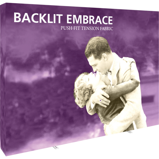 Embrace 10ft Backlit Full Height Push-Fit Tension Fabric Display
