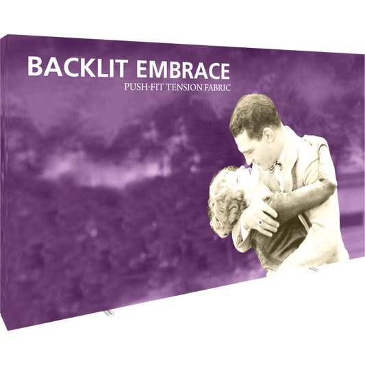Embrace 12.5ft Backlit Full Height Push-Fit Tension Fabric Display