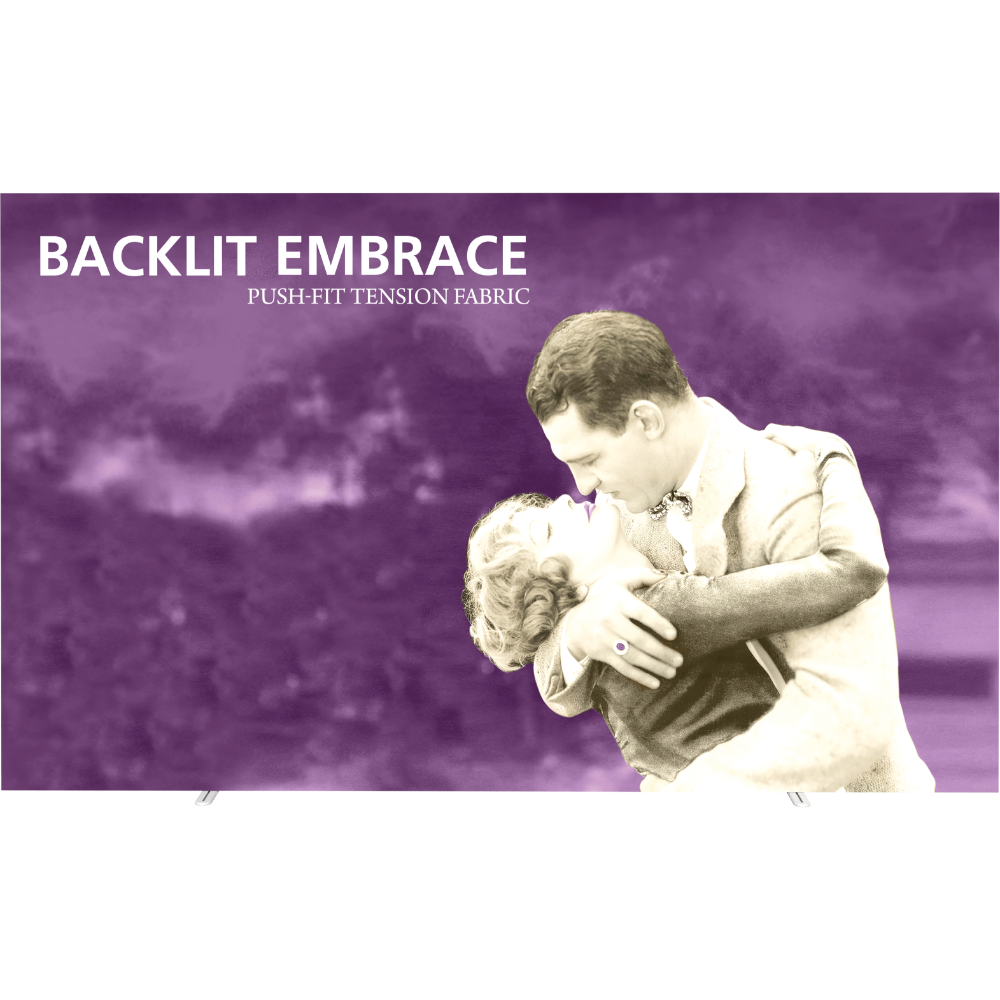 Embrace 12.5ft Backlit Full Height Push-Fit Tension Fabric Display