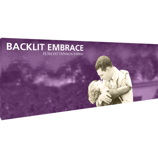 Embrace 20ft Backlit Full Height Push-Fit Tension Fabric Display