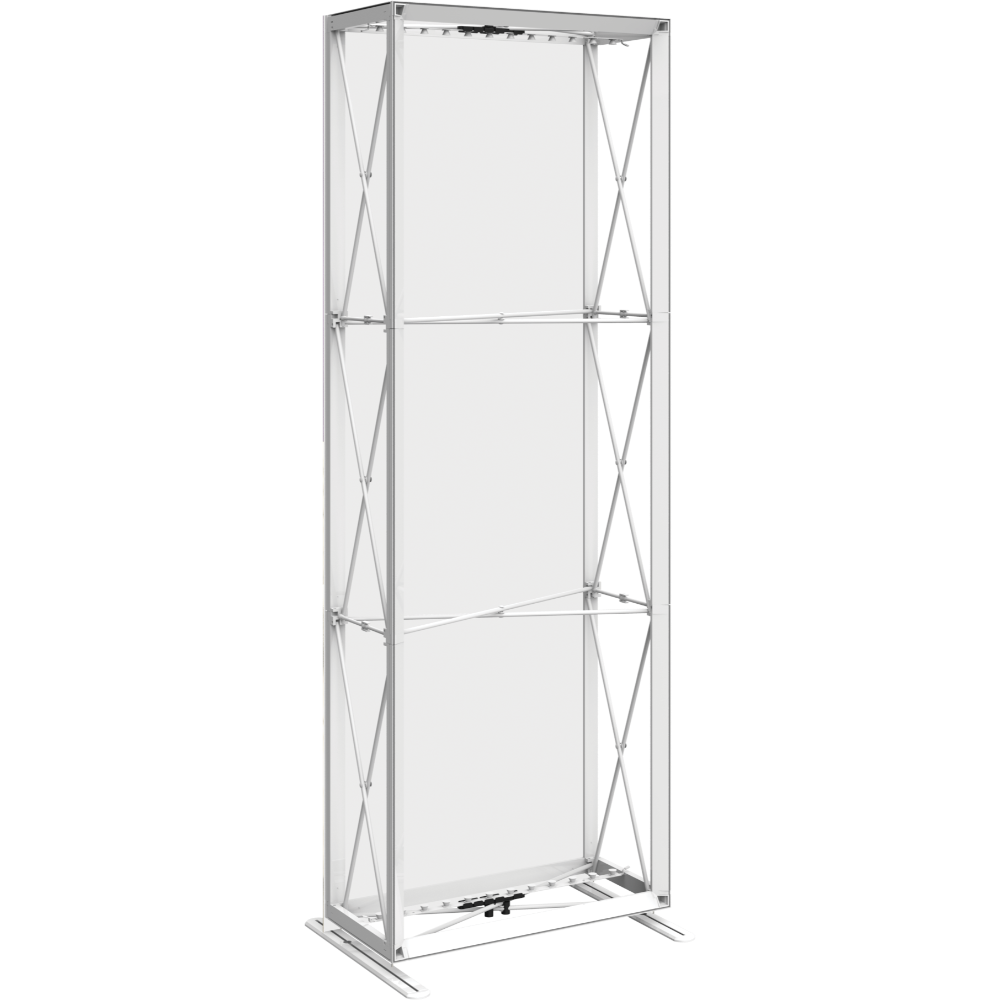 Embrace 2.5ft Backlit Full Height Push-Fit Tension Fabric Display