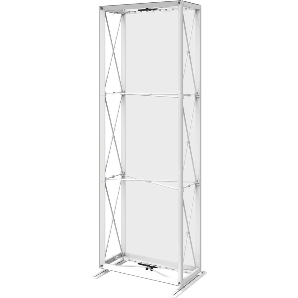 Embrace 2.5ft Backlit Full Height Push-Fit Tension Fabric Display