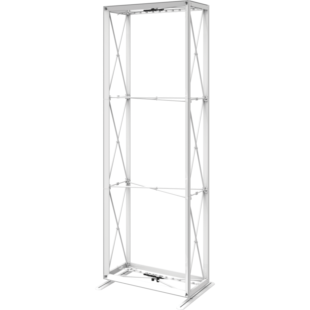 Embrace 2.5ft Backlit Full Height Push-Fit Tension Fabric Display