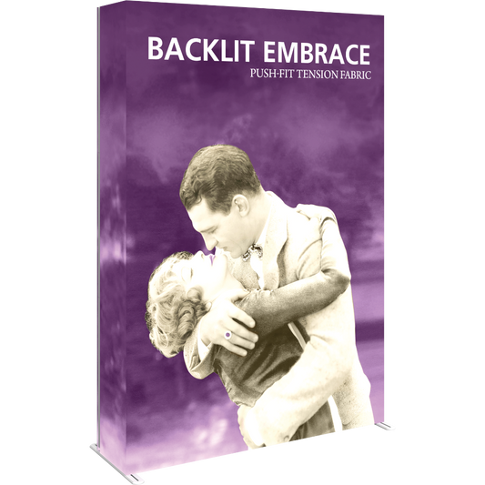 Embrace 5ft Backlit Full Height Push-Fit Tension Fabric Display