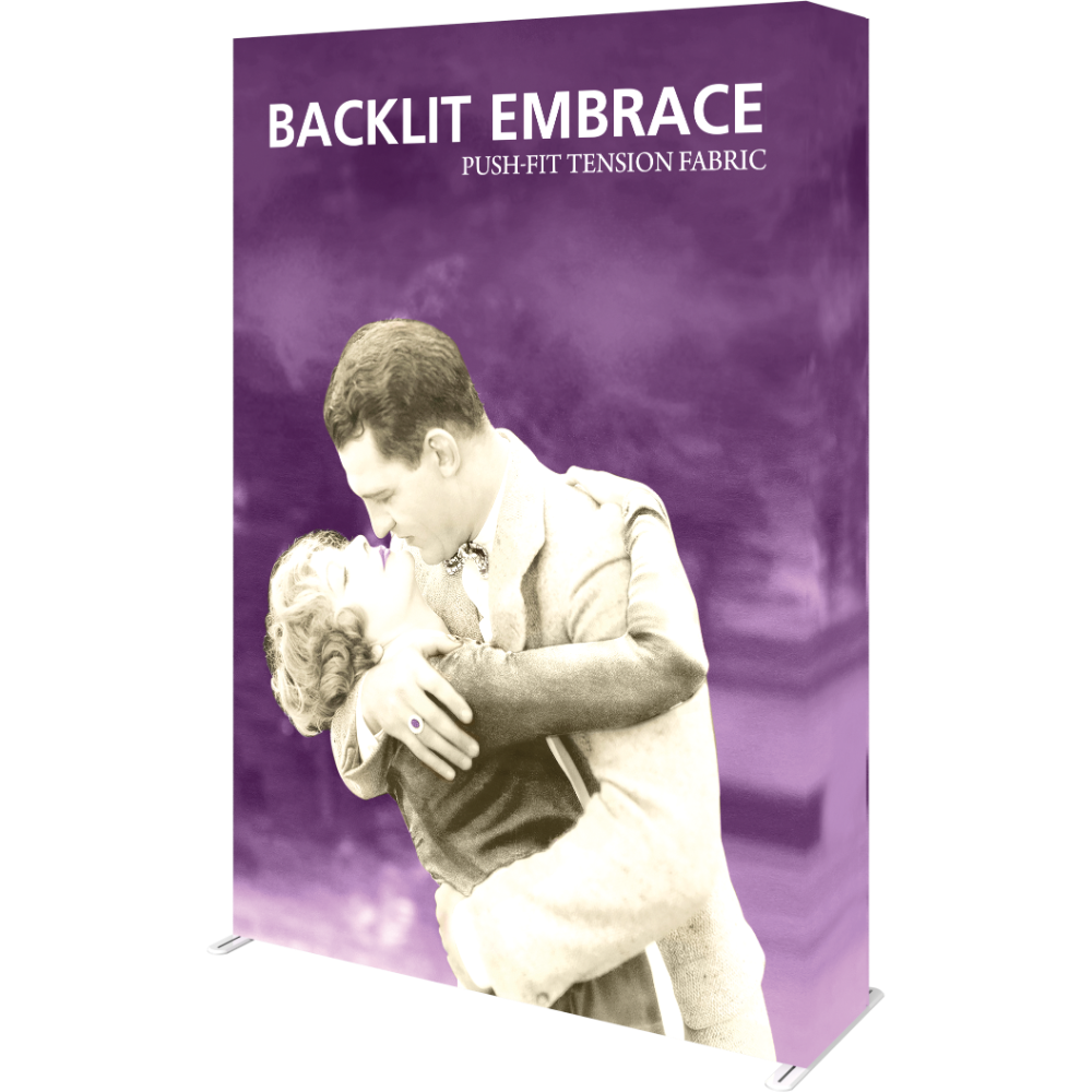 Embrace 5ft Backlit Full Height Push-Fit Tension Fabric Display