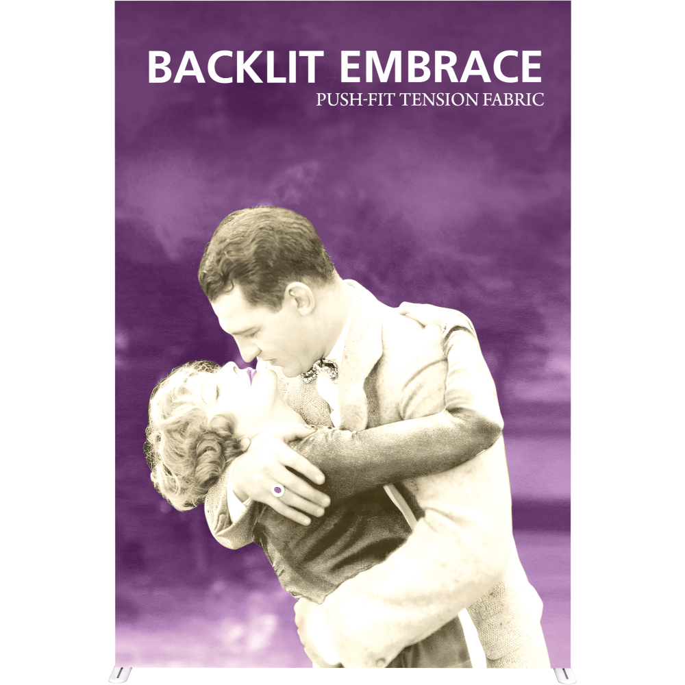 Embrace 5ft Backlit Full Height Push-Fit Tension Fabric Display