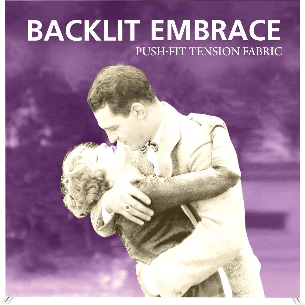 Embrace 7.5ft Backlit Full Height Push-Fit Tension Fabric Display