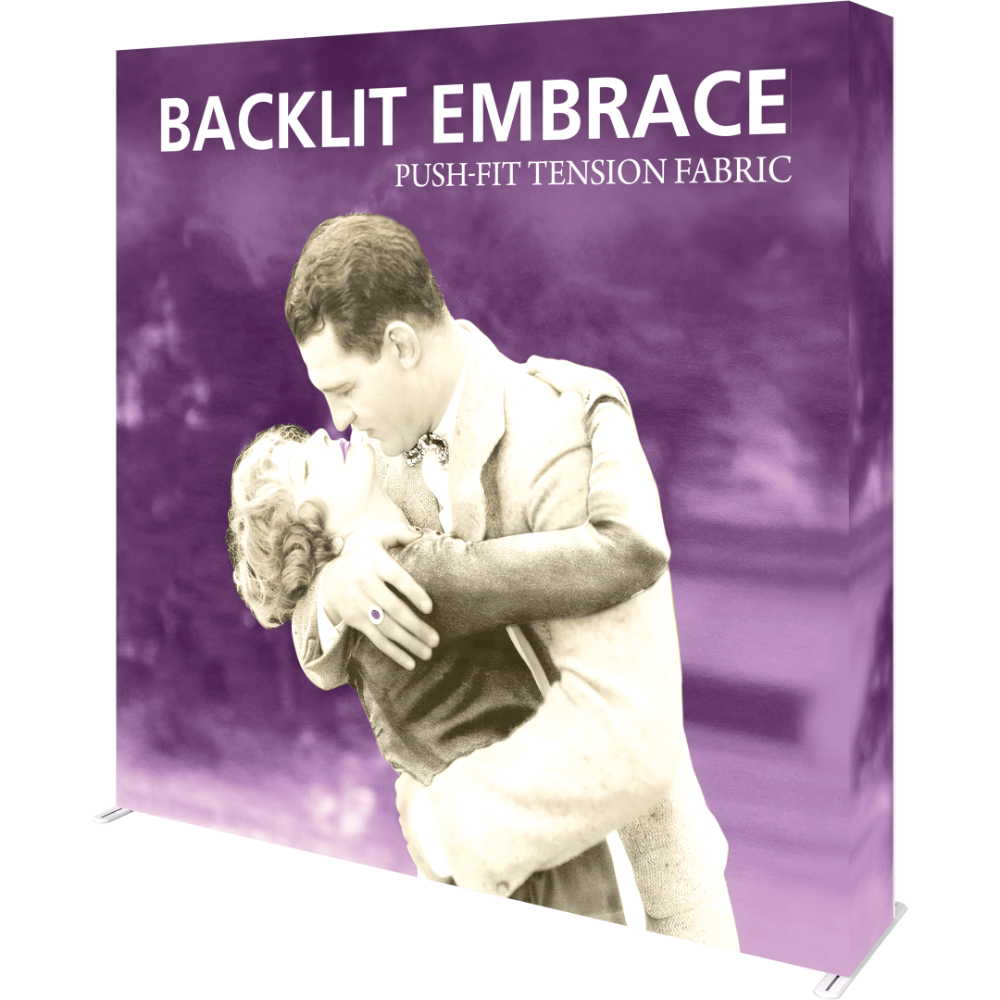 Embrace 7.5ft Backlit Full Height Push-Fit Tension Fabric Display