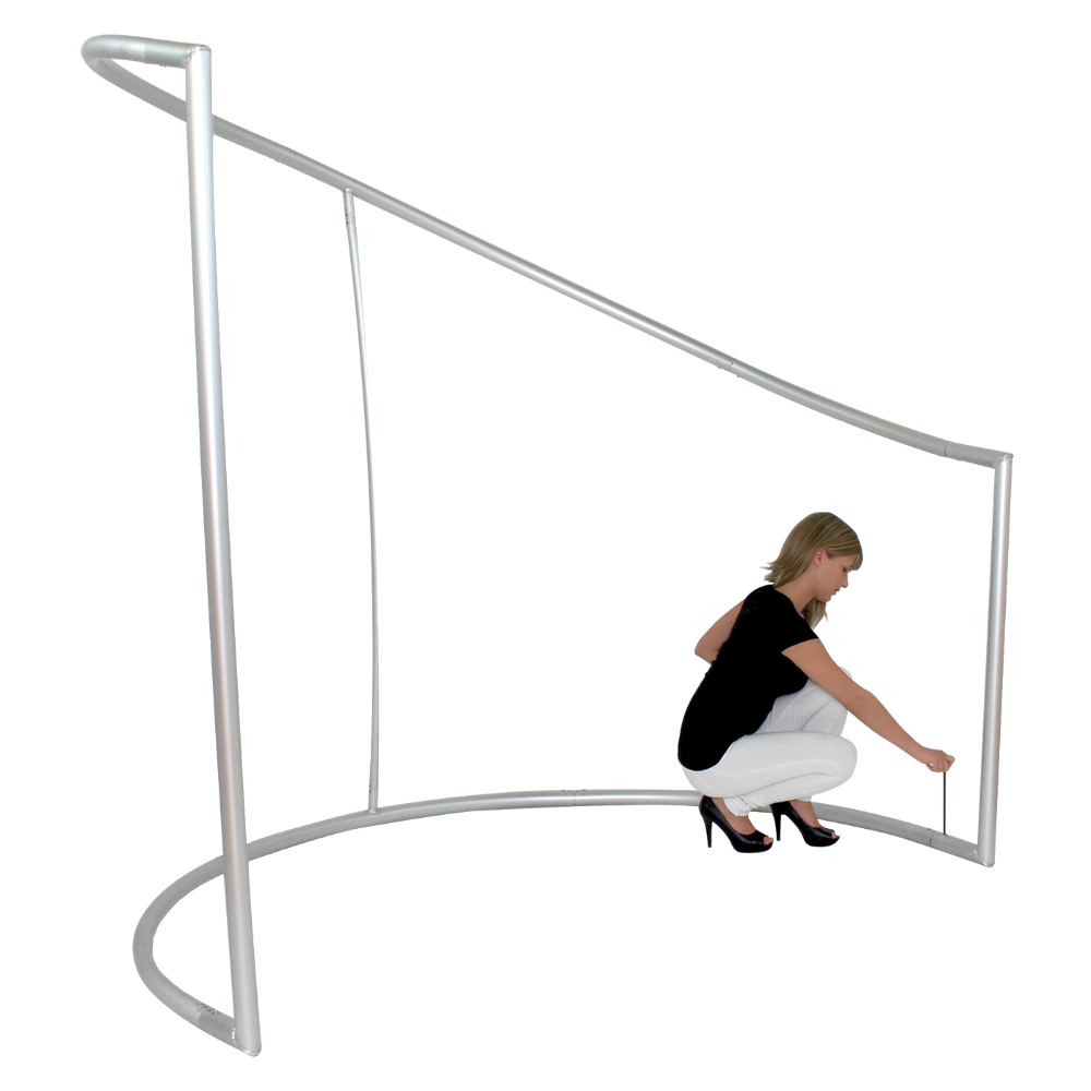 Formulate C-Shaped Wall Tension Fabric Structure