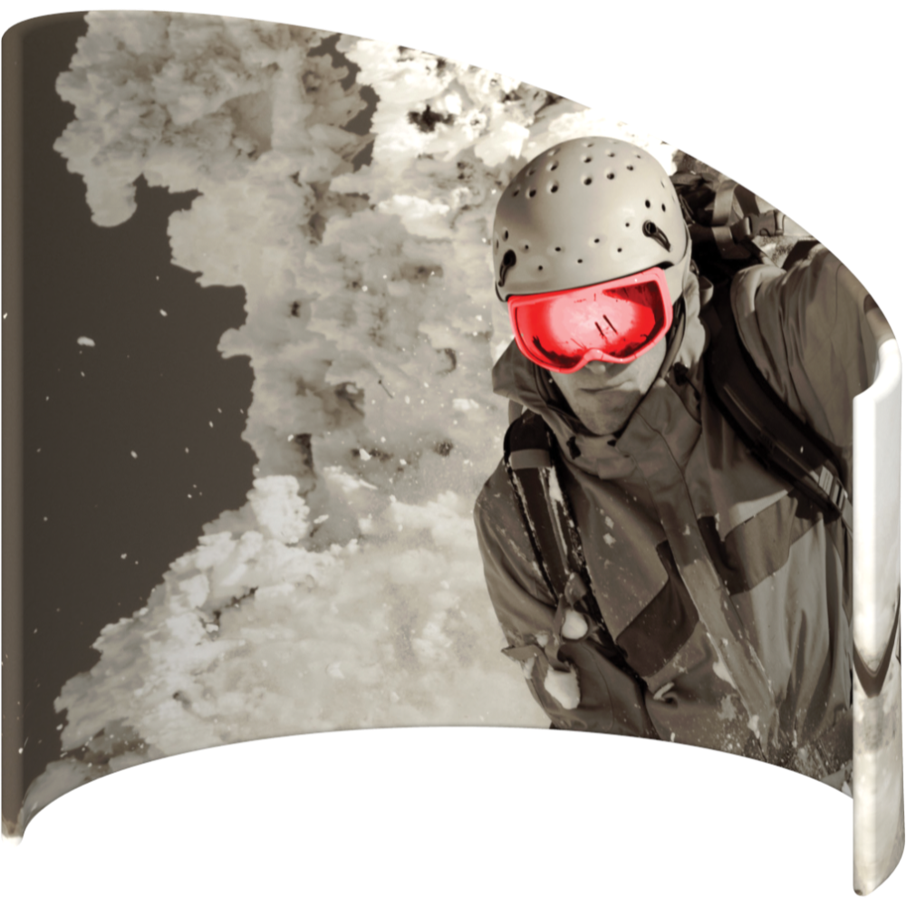 Formulate C-Shaped Wall Tension Fabric Structure