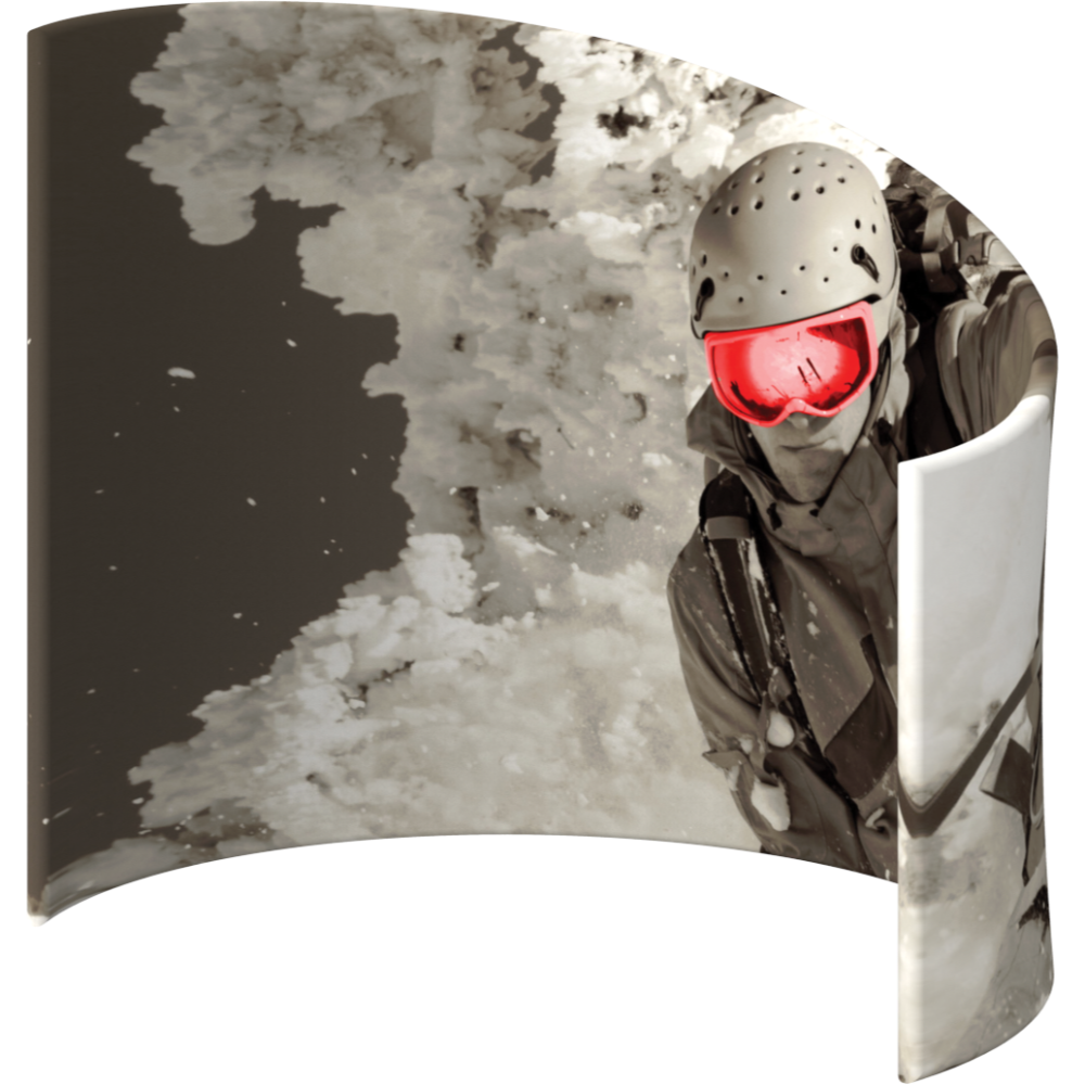 Formulate C-Shaped Wall Tension Fabric Structure